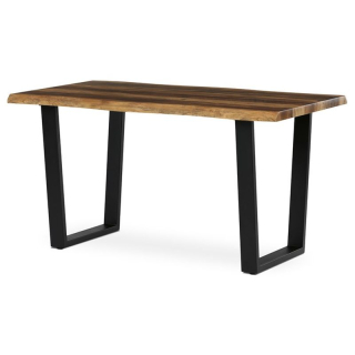 Stôl jedálenský 140x80, MDF doska dekor staré drevo, nohy v tvare U