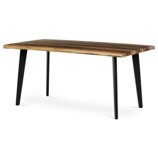 Stôl jedálenský 160x90, MDF doska dekor staré drevo, nohy čierne
