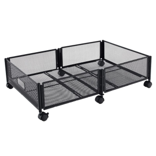 Organizér pod posteľ s kolieskami čierny, 60x40