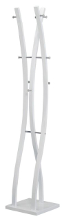 Vešiak na chodbu 179 cm, chróm-biela