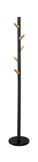 Vešiak na chodbu 177 cm, čierna-dub