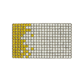 Luxusná kovová pracka SWAROVSKI YELLOW, 40 mm