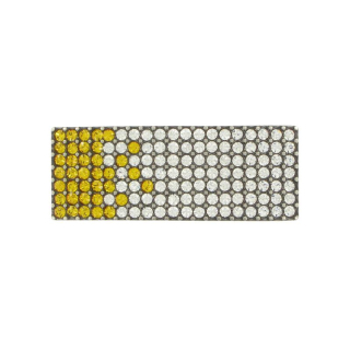 Luxusná kovová pracka SWAROVSKI YELLOW, 20 mm