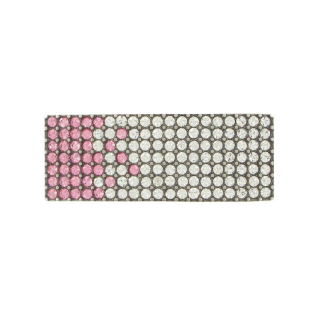 Luxusná kovová pracka SWAROVSKI PINK, 20 mm