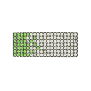 Luxusná kovová pracka SWAROVSKI GREEN, 20 mm