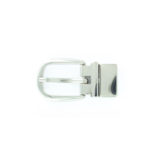 Kovová obojstranná pracka NOBLEHIDE SILVER, 25mm, Silver