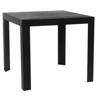 Záhradný stôl plastový, antracit