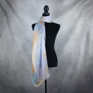 Luxusný hodvábny šál LIMITED_064 zo 100 % prírodného hodvábu, 180 x 110cm
