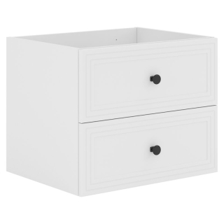 Skrinka pod umývadlo, 2x zásuvka, 60cm, biela