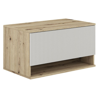 Skrinka pod umývadlo so zásuvkou, 80cm, dub artisan, kašmír