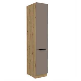 Vysoká skrinka 40x210cm, sandgrau, dub artisan