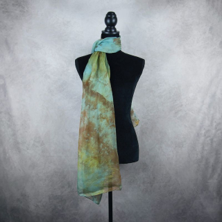 Luxusný hodvábny šál LIMITED_068 zo 100 % prírodného hodvábu, 180 x 110cm