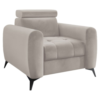 Elegantné kreslo, béžová Taupe látka Vibe