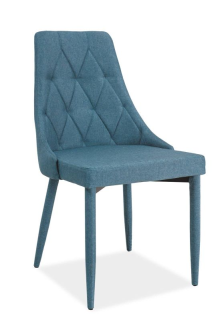 Elegantná a štýlová stolička do jedálne, modrá