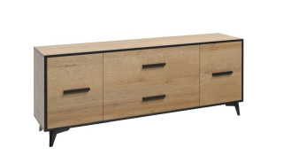 RTV stolík v klasickom štýle 2D2S 180, dub riviera