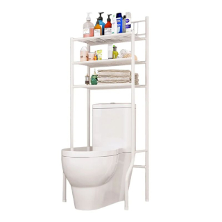 Regál nad WC, biely