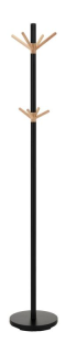 Vešiak s minimalistickým dizajnom, čierna-buk