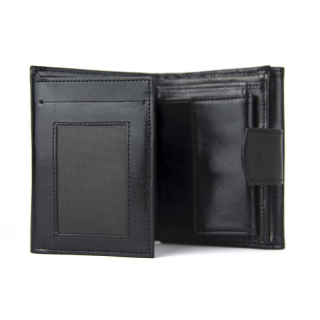 Kožená unisex peňaženka 8287/2 v čiernej farbe